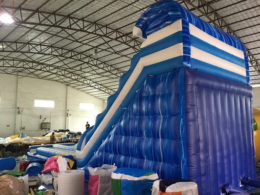 PVChandelsunterhaltungs-aufblasbare Wasserrutsche mit Pool