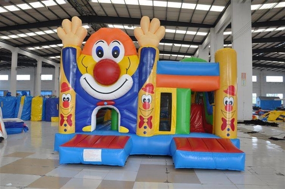 Clown-Theme Inflatable Jumping-Schloss-Dia-aufblasbares Prahler-Schloss