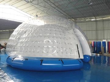Halb transparentes aufblasbares Blasen-Zelt/aufblasbares Yard-Zelt weiße PVC-Plane