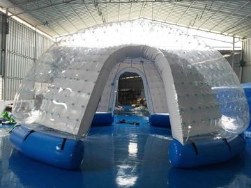 Halb transparentes aufblasbares Blasen-Zelt/aufblasbares Yard-Zelt weiße PVC-Plane
