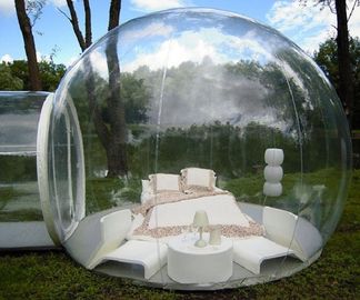 Im Freien aufblasbares Lager-Zelt des transparenten Rasen-aufblasbaren Zelt-freien Raumes für Familie