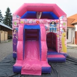Rosa wasserdichtes einzelnes Dia Prinzessin-Combo Bounce House With