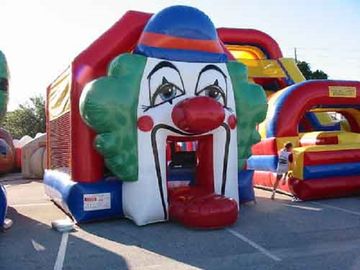 Lustiger Clown-springende Schloss-Schlag-Handelshäuser für Kinder