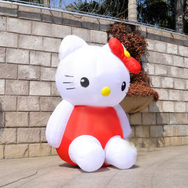 Reizend fertigen Sie aufblasbare Hello Kitty für Anzeige, doppelter Tripple-Stich besonders an