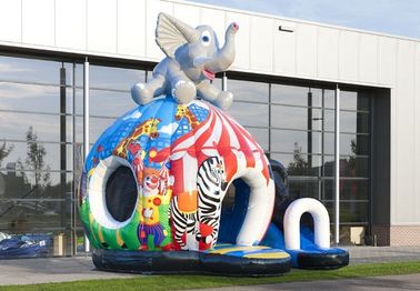Elefant-Disco-aufblasbarer Prahler-Spaß-Zirkus-Schlag-Haus im Freien für Kinder