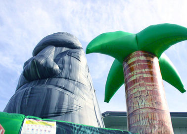 Tiki-Insel-themenorientierte große 28ft aufblasbare Kletterwand-Gesellschaftsspiele