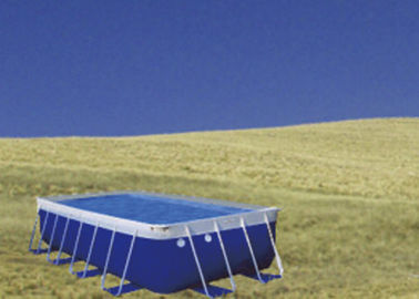 Blaues PVCstahlrahmen-Metallrahmen-Pool, einfacher Einrichtungs-Swimmingpool mit Zusätzen