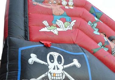 Rotes/Schwarz-Piraten-aufblasbares Piraten-Schiffs-Dia für Partei 30ft