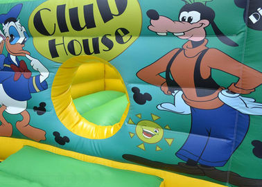 12ft x 18ft Mickey Mouse aufblasbares kombiniertes Geburtstagsfeier-Schlag-Haus und Dia