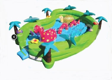 Abenteuer-aufblasbarer Kleinkind-Spielplatz 24ft x 16ft x 6ft Sicherheit Jungel Seaworld