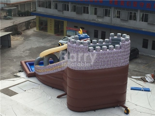 Industrielles PVC-Planen-Material Dragon Inflatable Water Slide-15X11X8M 0.9mm