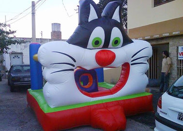 Große Katze populäres Moonwalk-Schlag-Haus Inflatables Entwurfs-3D