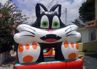 Große Katze populäres Moonwalk-Schlag-Haus Inflatables Entwurfs-3D