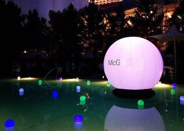 Nachtaufblasbare Werbungs-Produkte, purpurrotes aufblasbares LED-Ballon-Licht für Anzeige