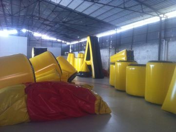 Professionelle aufblasbare Sportspiele, aufblasbarer Paintball-Bunker mit 0,55 PVC-Material