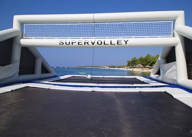Aufblasbares Sportspiel-blaues Wasser-aufblasbares Volleyballfeld Ourdoor