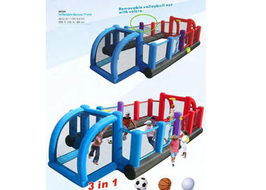 Kinderaufblasbare Sportspiele 3 in 1 nflatable Fußball/in Fußballplatz/in Gericht