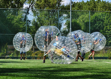 Aufblasbarer Stoßball des Erwachsen-TPU, aufblasbarer Spielwaren-Blasen-Fußball im Freien für Kinder