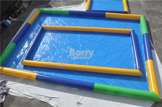 Gelbe blaue grüne Farbe des Familien-aufblasbare tragbare Wasser-Pool-0.9mm