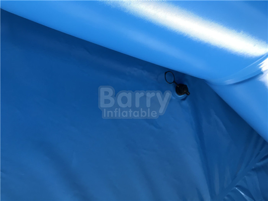 Hellblaue Farbportierbares aufblasbares Pool mit Luftpumpe Logo Printing