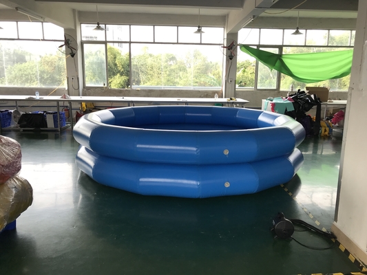 Hellblaue Farbportierbares aufblasbares Pool mit Luftpumpe Logo Printing