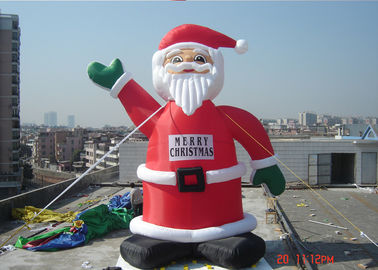 Customzied 6M aufblasbarer Ssanta Klaus, Luft-Ballon PVCs Weihnachtsmann für die Werbung
