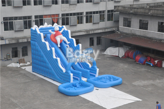 kommerzielle aufblasbare Wasserrutsche 0.55mm PVCs mit großer Pool-Miete