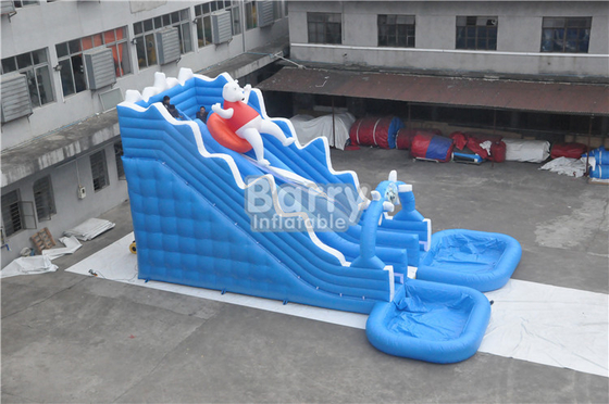 kommerzielle aufblasbare Wasserrutsche 0.55mm PVCs mit großer Pool-Miete