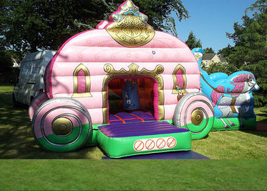 12' x 18' Rosa-Prinzessin Carriage Castle Inflatable Combo für die Geburtstagsfeier des Mädchens
