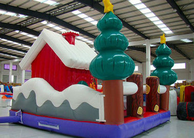 Frohe Weihnacht-neues aufblasbares Weihnachtsmann-Prahler-Haus für Kinderspielplatz