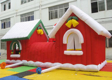 Kundengebundene frohe Weihnacht-aufblasbare Santa Claus Bouncy Castle For Xmas-Dekoration