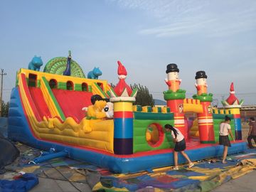 Spielplatz-Dia-Schloss-Art federnd Schloss-Spiele PVCs materielle Kinderaufblasbare