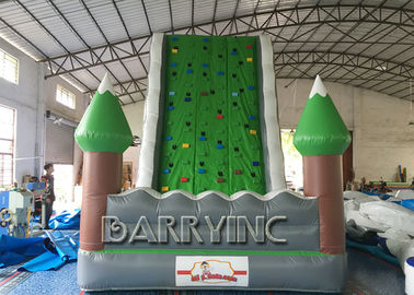 Dschungel-grüne Kinderaufblasbarer Kletterwand für Unterhaltungs-aufblasbare Spielgeräte