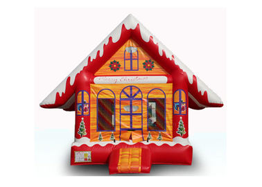 Großer Festival-aufblasbarer Schlag-Haus-Dia-kombinierter Prahler-springendes Haus für Weihnachten