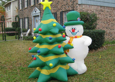 Aufblasbare Werbungs-Produkt-aufblasbarer Weihnachtsschneemann/-bäume PVCs