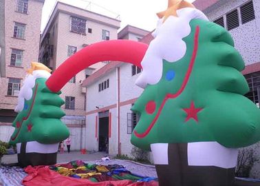 Oxford-Stoff fertigte die Werbung des Inflatables-Weihnachtsbaums/des Bogens für Festival besonders an