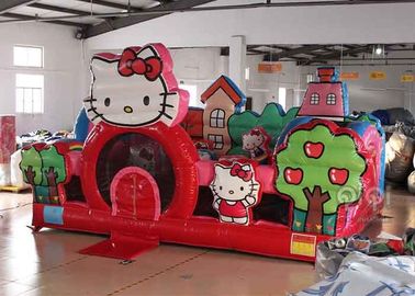 Aufblasbarer Kleinkind-Spielplatz Hello Kittys mit Dia, kommerzielles erwachsenes federnd Schloss