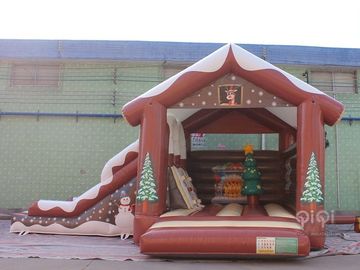 Weihnachten-Inflatables-Dekorations-Schlag-Haus-Dia kombiniert mit Dia während des Winters