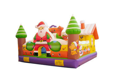 Weihnachtsalter Mann-aufblasbares Kleinkind-Spielplatz-Prahler-Schloss für das Festival, das CER Zustimmung annonciert