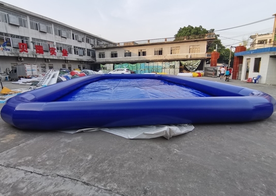 0.9mm PVC-Handelsklasse-blaue aufblasbare Swimmingpool-Unterhaltungs-Spiele