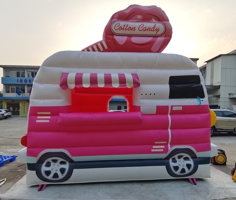 0,55 mm Aufblasbares Prahlerauto aus PVC für Kinder, kleines Hüpfburggebläse