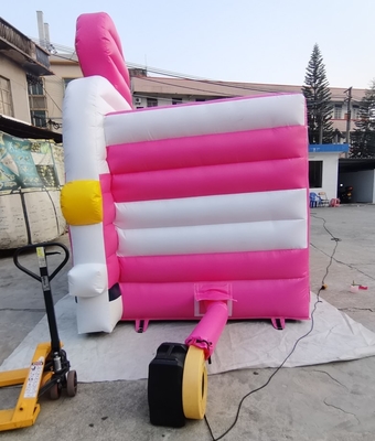 0,55 mm Aufblasbares Prahlerauto aus PVC für Kinder, kleines Hüpfburggebläse