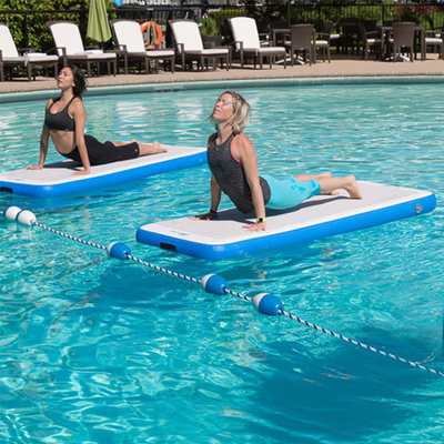 Drop Stitch Fabric Aufblasbare Air Track Gymnastic Water Aufblasbare schwimmende Yoga-Matte