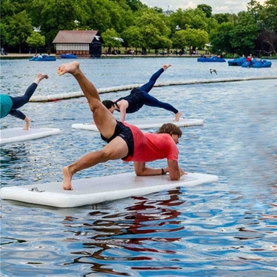 Drop Stitch Fabric Aufblasbare Air Track Gymnastic Water Aufblasbare schwimmende Yoga-Matte