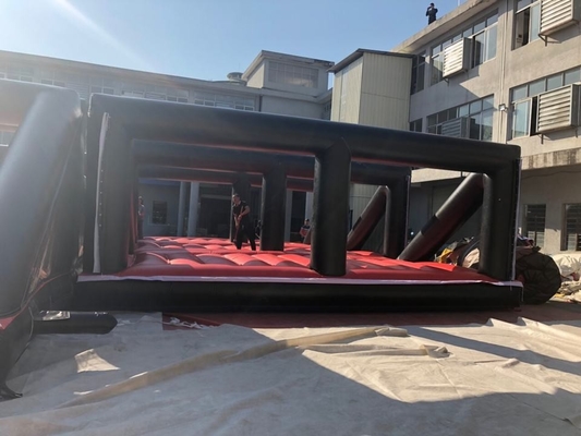 0,55 mm PVC Outdoor aufblasbarer Hindernisparcours wasserdichtes Sprunghaus