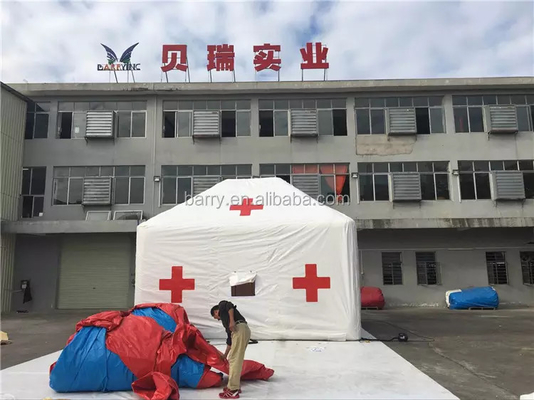 PVC-Plane medizinisches aufblasbares Krankenhauszelt wasserdicht für den Notfall