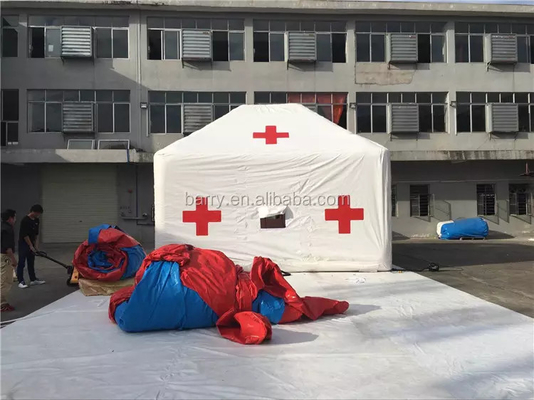 PVC-Plane medizinisches aufblasbares Krankenhauszelt wasserdicht für den Notfall
