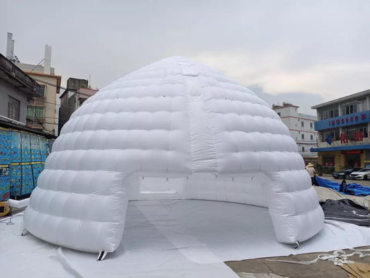Kundenspezifisches weißes aufblasbares Ereignis-Zelt-großes Hauben-Party-aufblasbares Iglu