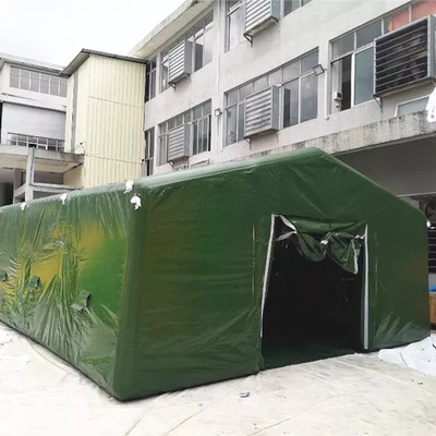 Professioneller PVC-Planen-grüner aufblasbarer Zelt-Unterstand mit Siebdruck