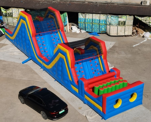 Buntes Schlag-Haus PVCs aufblasbares Hindernislauf-5k für Kinder und Erwachsene